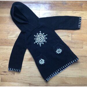 Black And White Snowflake Sweater Dress 18M